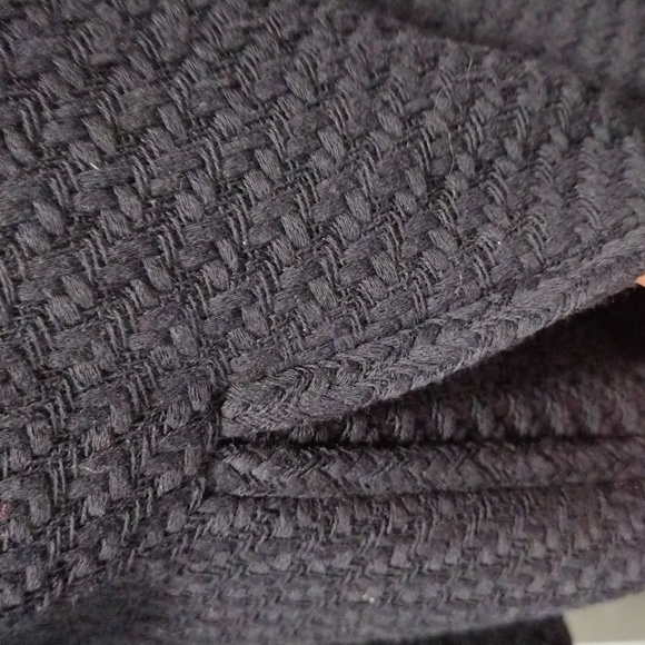 Talbots navy blue cotton basket weave coat. NWT. Size 12 - Picture 5 of 12